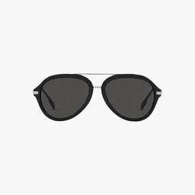 Trending Now Offer Dark Gray Aviator Burberry Sunglasses