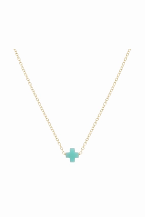 Limited Time Hot Deal Grab & Save Today Egirl 14" Necklace Gold - Signature Cross Small Mint