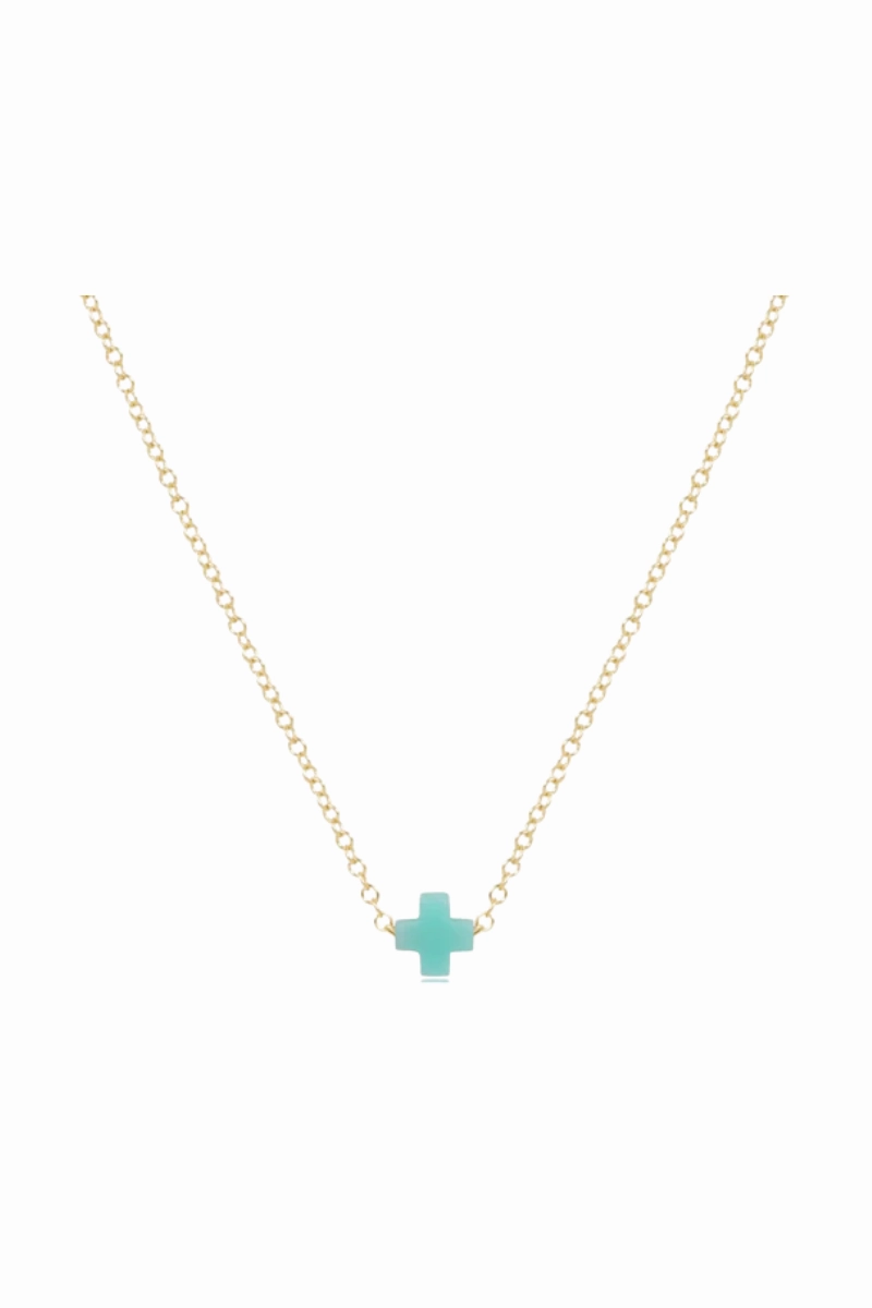 Limited Time Hot Deal Grab & Save Today Egirl 14" Necklace Gold - Signature Cross Small Mint