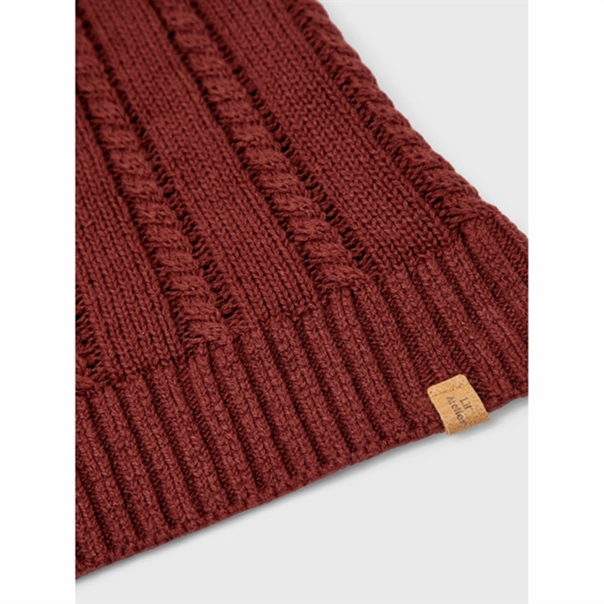 Online Deal Frenzy Lil'Atelier Fired Brick Riko Lang Knit Santa Hat