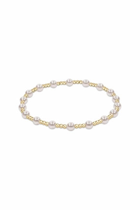 Hot Sale Alert Limited Offer Alert Egirl Classic Sincerity Pattern 4Mm Bead Bracelet - Pearl
