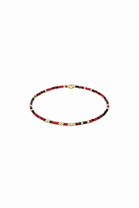 Egirl Gameday Hope Unwritten Bracelet - Bright Red-Onyx Weekend Sale Special