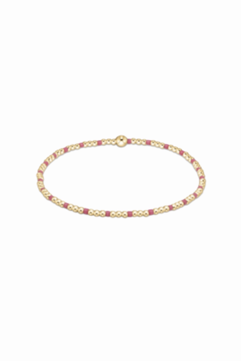 Egirl Hope Sincerity Pattern 2Mm Bead Bracelet - Bright Pink Grab & Save Today Hot Sale Today