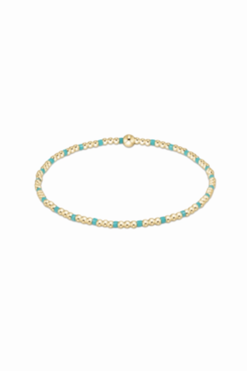 Biggest Savings Now Egirl Hope Sincerity Pattern 2Mm Bead Bracelet - Turquoise