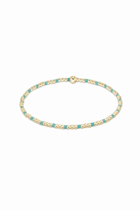 Biggest Savings Now Egirl Hope Sincerity Pattern 2Mm Bead Bracelet - Turquoise