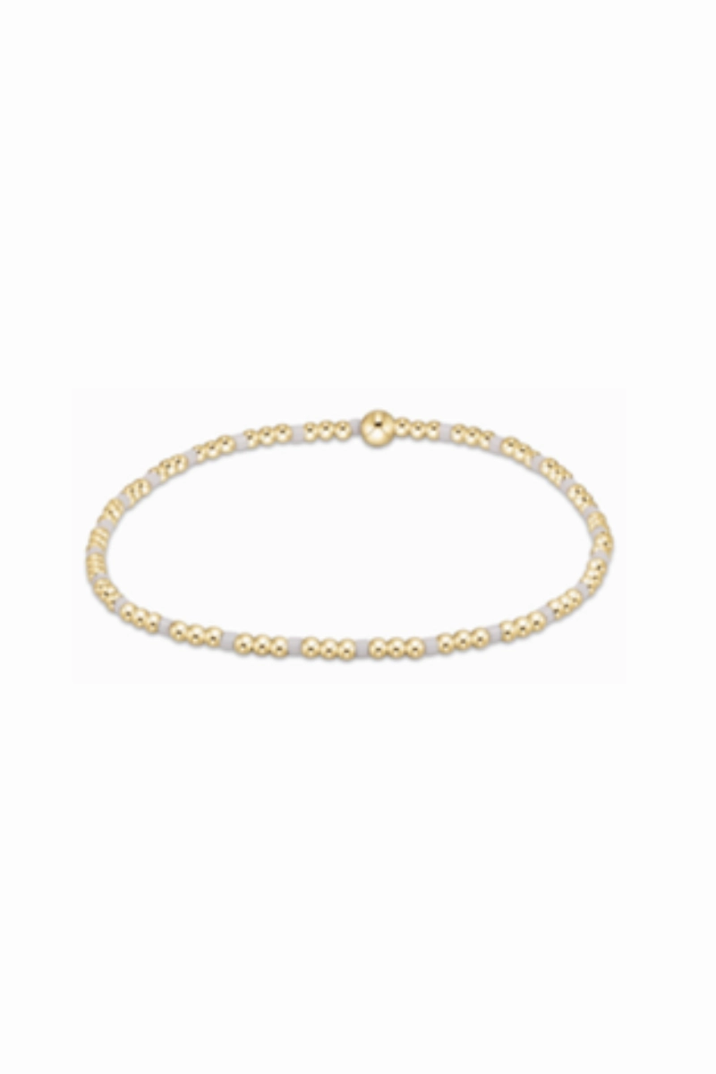 Hot Offer Event Hot Offer Frenzy Egirl Hope Sincerity Pattern 2Mm Bead Bracelet - White
