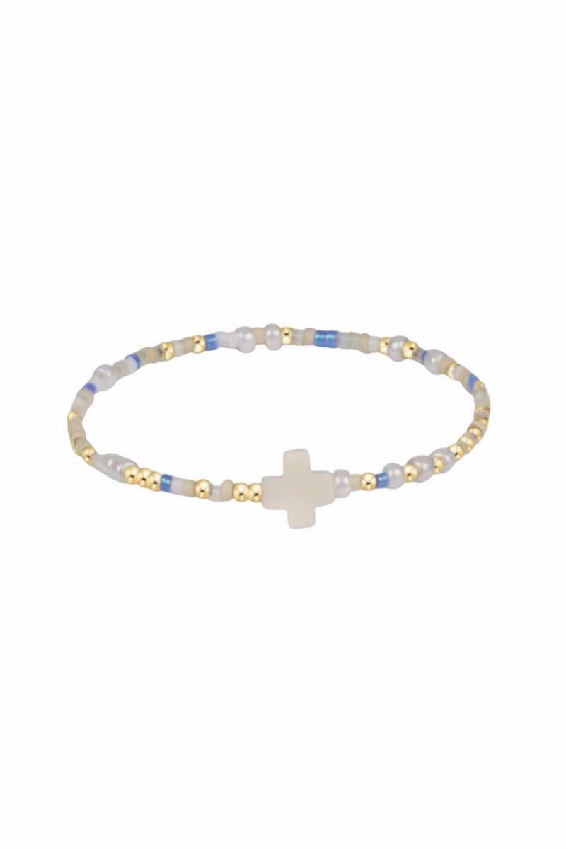 Hot Offer Frenzy Egirl Hope Unwritten Signature Cross Bracelet - Skinny Dippin'