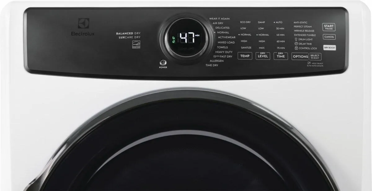 Electrolux ELFG7738AW Electrolux Front Load Perfect Steam&#8482; Gas Dryer With Luxcare Dry And Instant Refresh - 8.0 Cu. Ft.