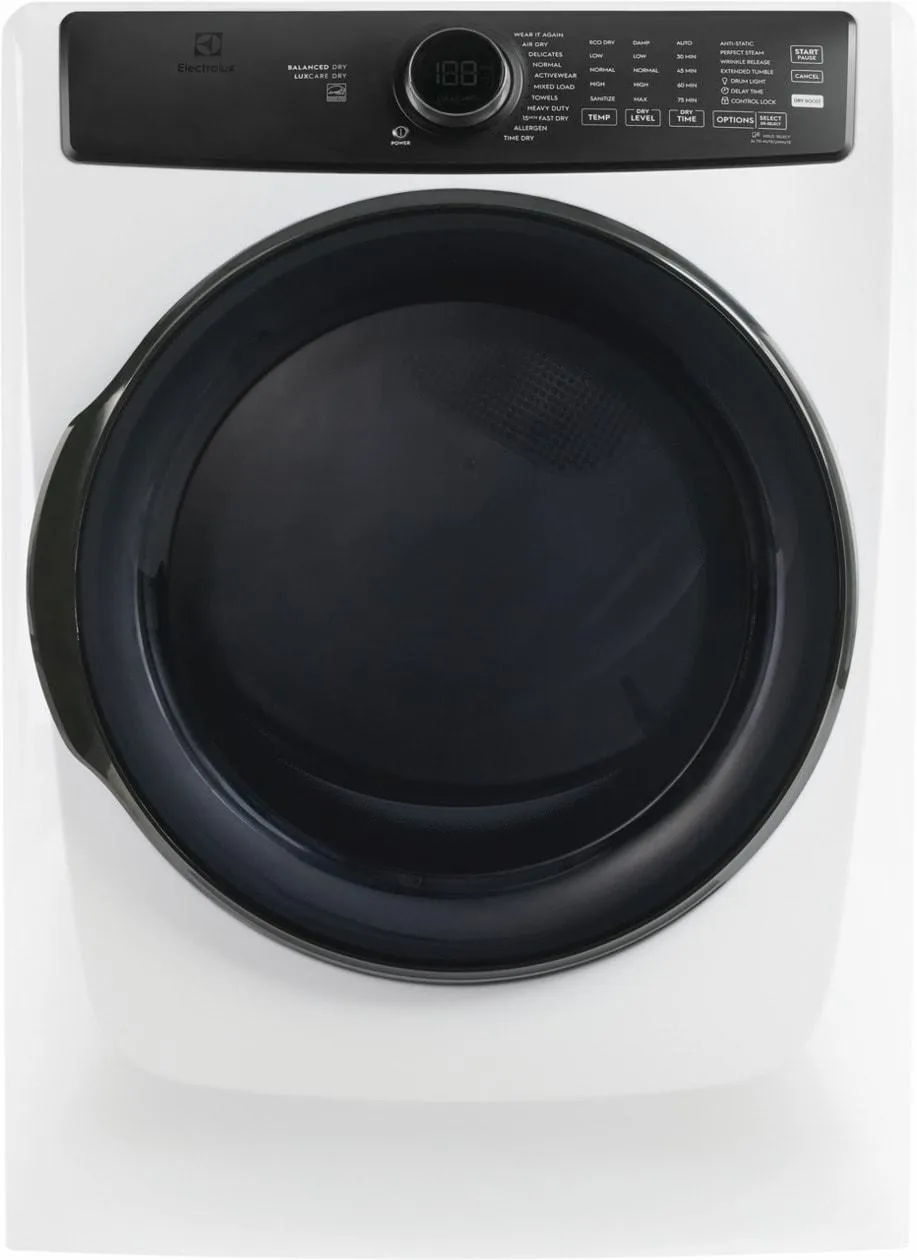 Electrolux ELFG7738AW Electrolux Front Load Perfect Steam&#8482; Gas Dryer With Luxcare Dry And Instant Refresh - 8.0 Cu. Ft.