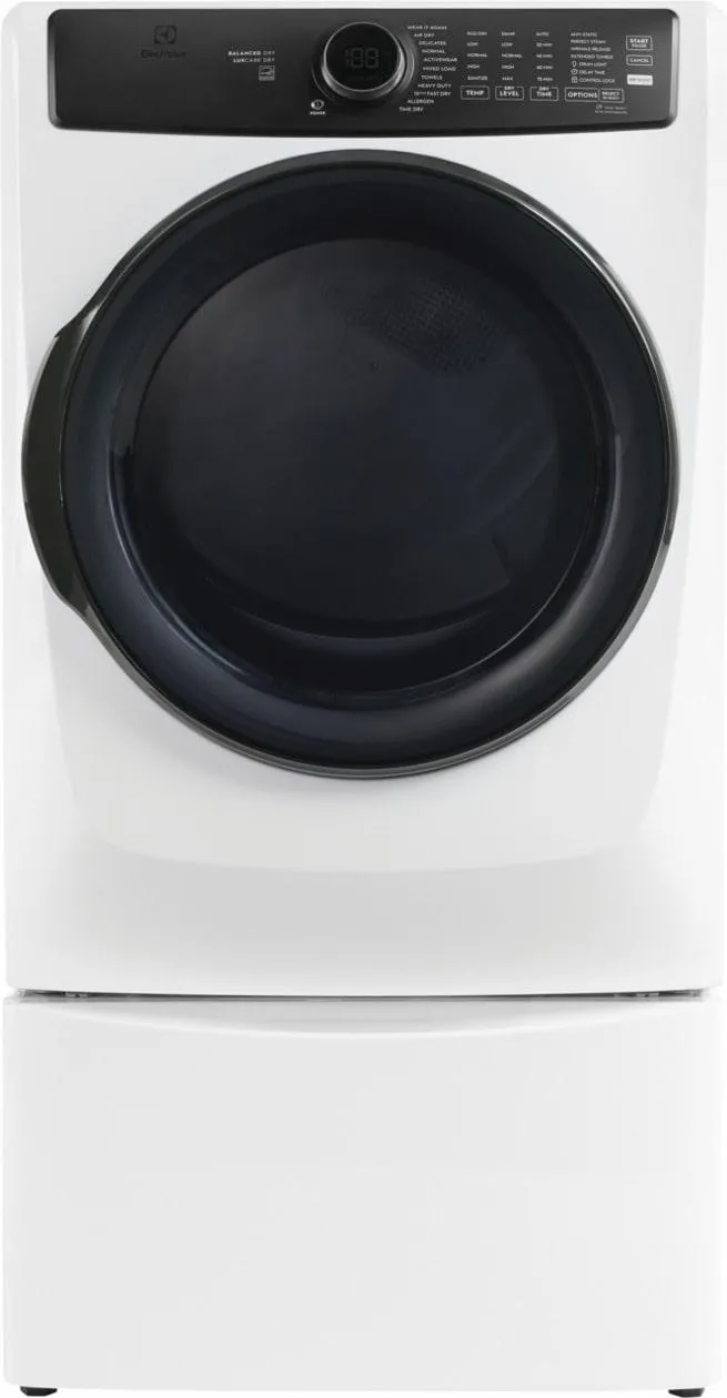 Electrolux ELFG7738AW Electrolux Front Load Perfect Steam&#8482; Gas Dryer With Luxcare Dry And Instant Refresh - 8.0 Cu. Ft.