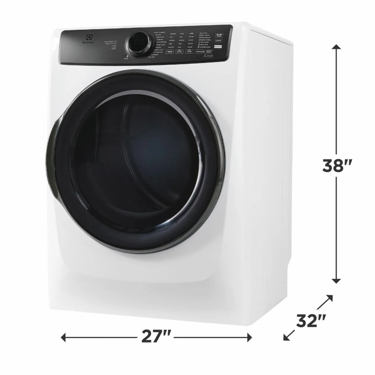 Electrolux ELFG7738AW Electrolux Front Load Perfect Steam&#8482; Gas Dryer With Luxcare Dry And Instant Refresh - 8.0 Cu. Ft.