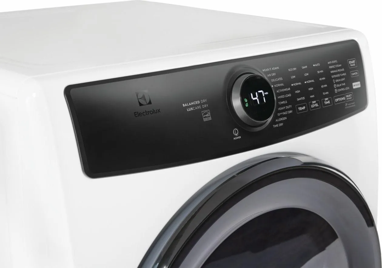 Electrolux ELFG7738AW Electrolux Front Load Perfect Steam&#8482; Gas Dryer With Luxcare Dry And Instant Refresh - 8.0 Cu. Ft.