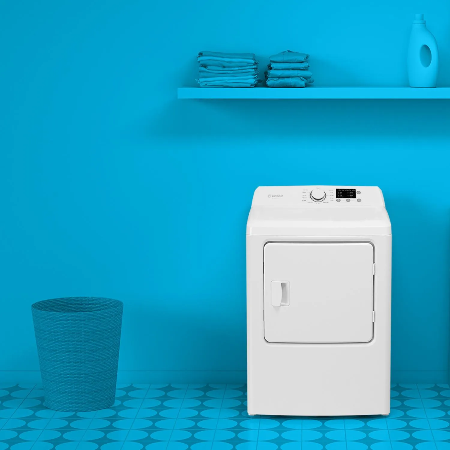 Element Appliance EATDG2767CW Element Electronics 6.7 Cu. Ft. Front Load Gas Dryer - White (Eatdg2767Cw)