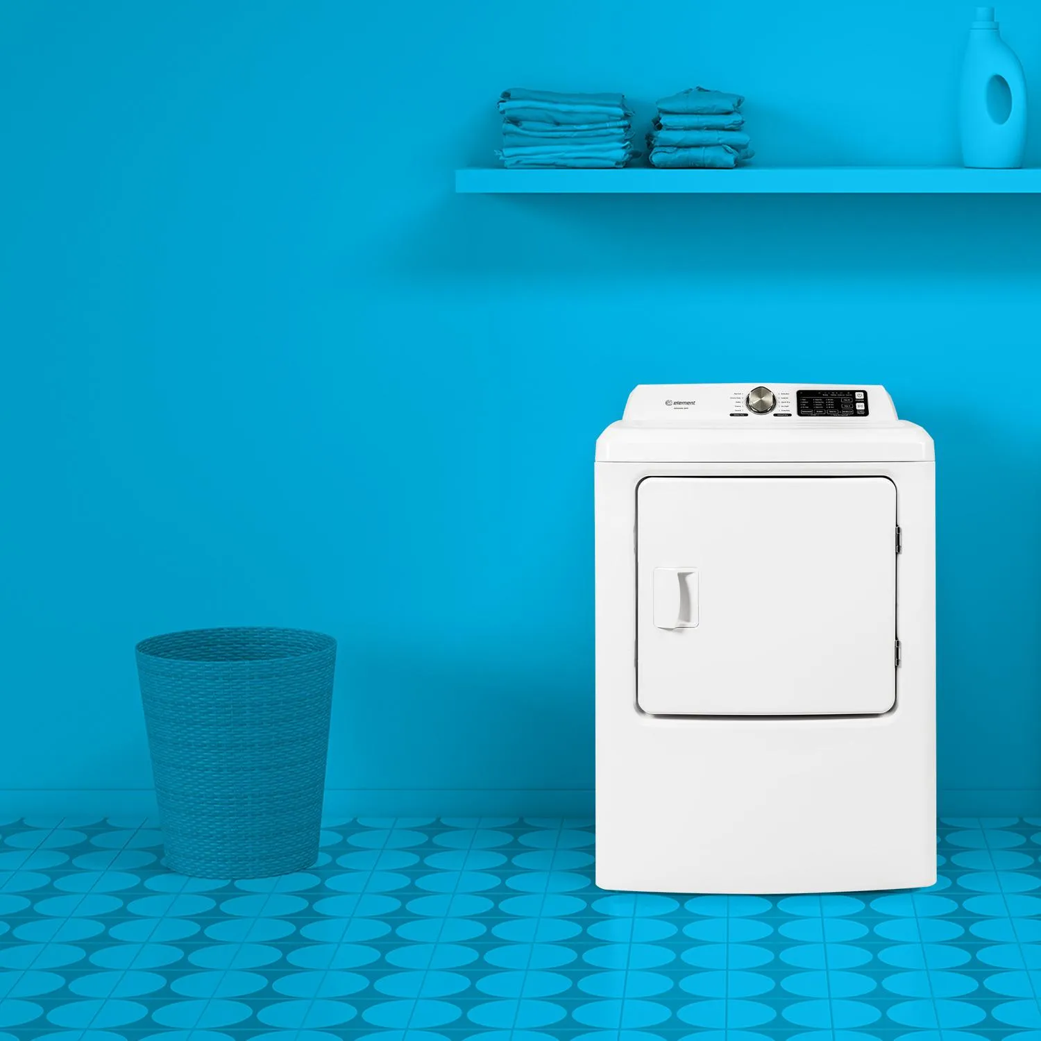Element Appliance ETD7027GCW Element Electronics 7.0 Cu. Ft. Front Load Gas Dryer - White (Etd7027Gcw)