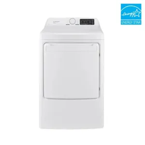 Element Appliance ETD7527GBW Element 7.5 Cu. Ft. Gas Dryer - White, Energy Star (Etd7527Gbw)