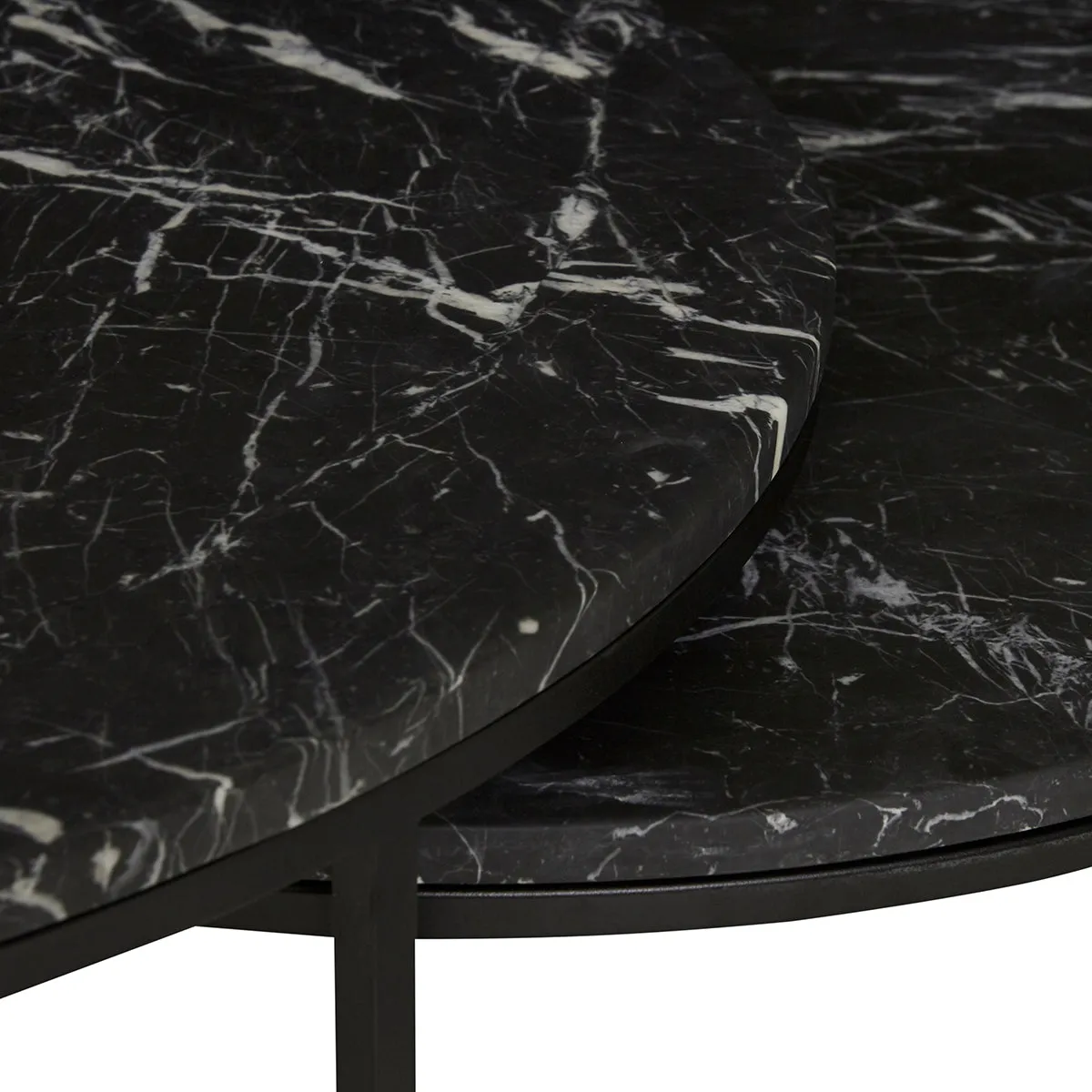 Elle Round Marble Nest Coffee Table