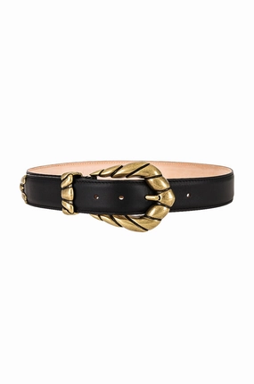 Embelly Leather Belt In Black Today Only Hot Pick