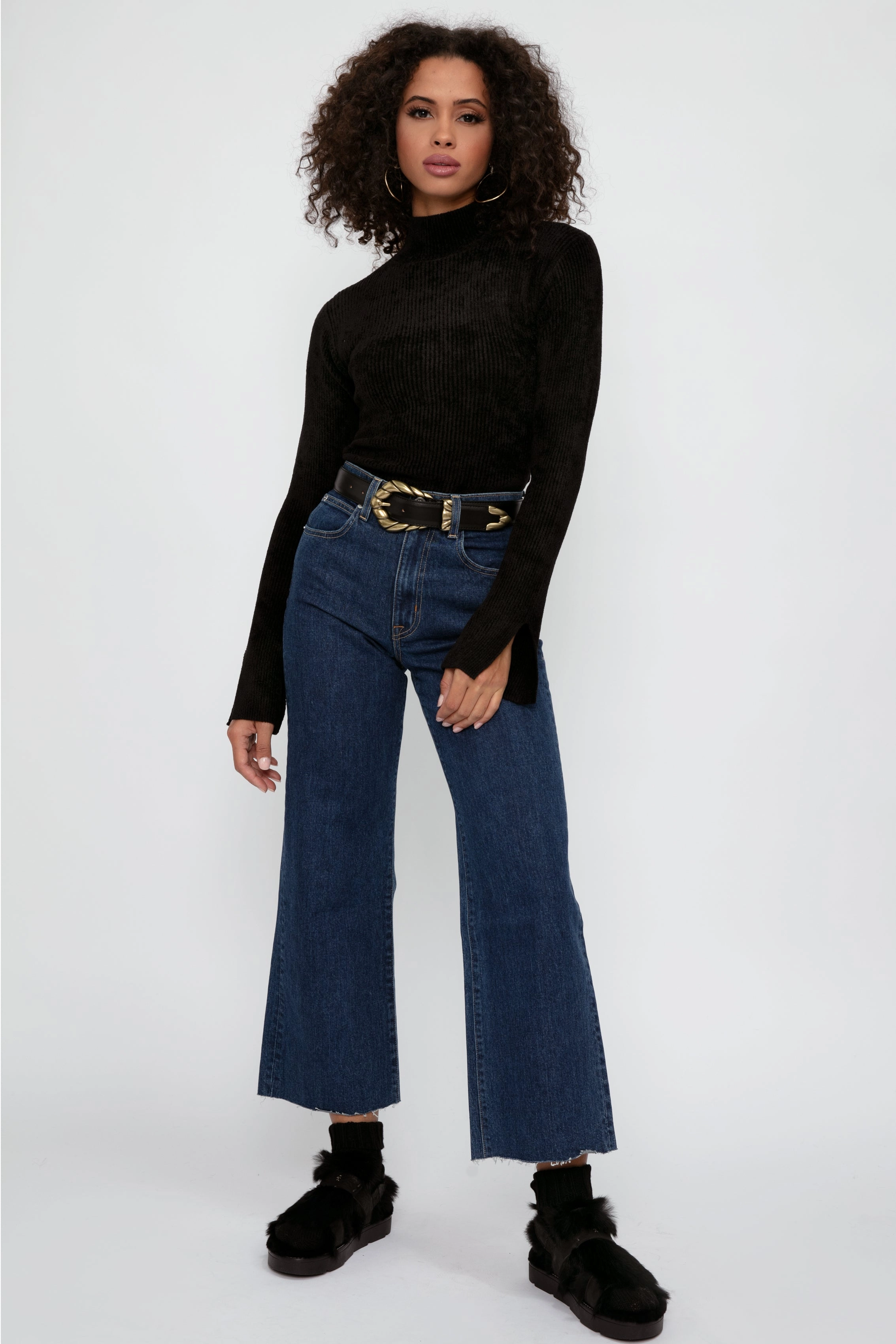 Embelly Leather Belt In Black Limited Stock Hot Deal