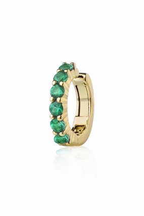Today Only Savings Emerald Ear Cuff In 18K Yellow Gold
