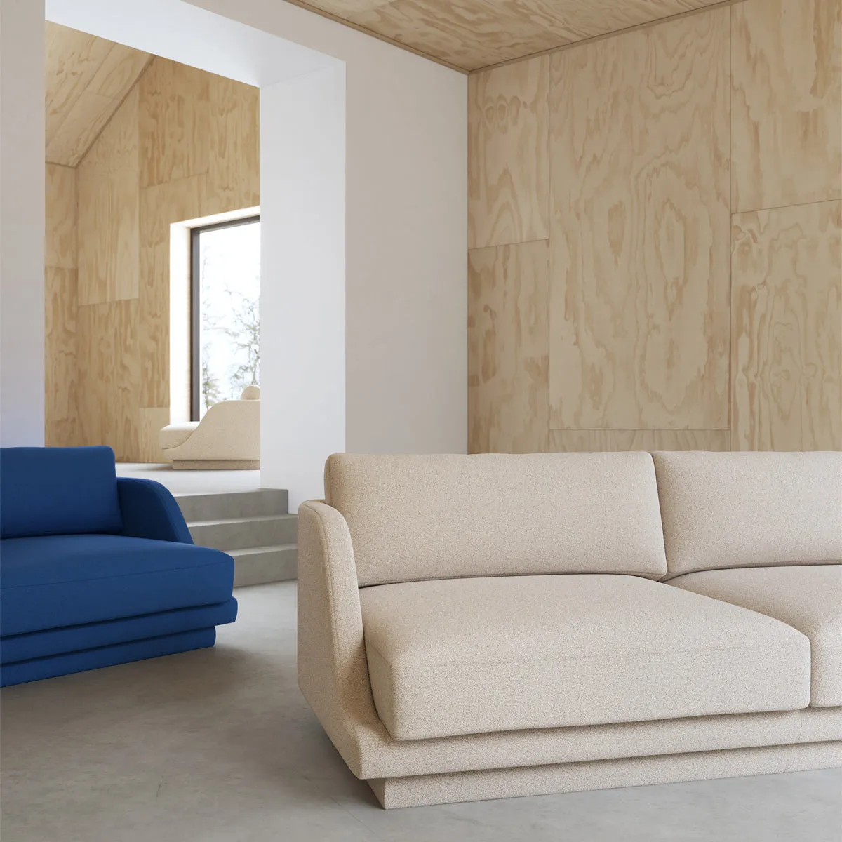 Emma Boucle 3 Seater Sofa