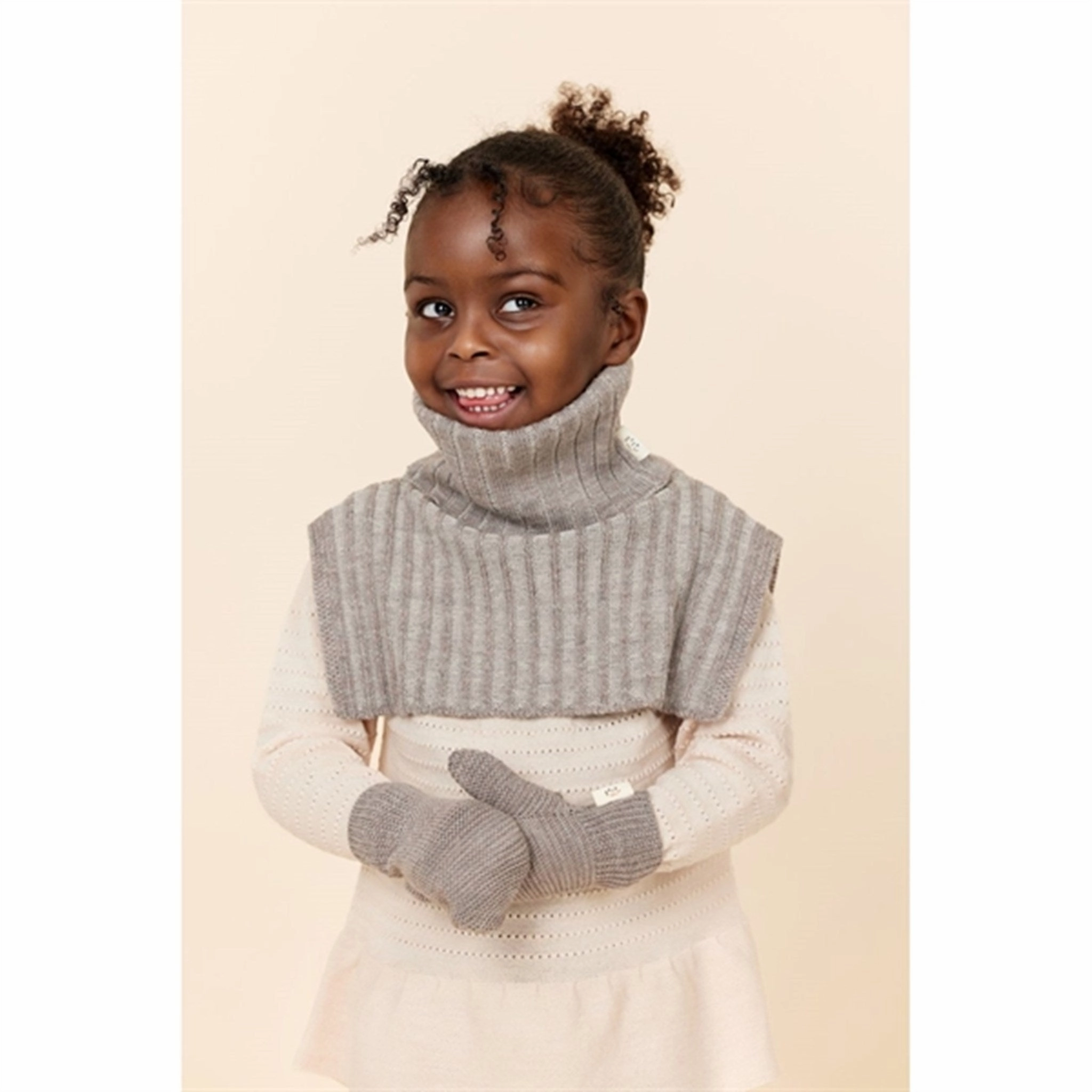Shop Todays Picks Copenhagen Colors Natural Melange Cream Reversible Merino Tube W. Collar