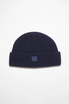 Mega Online Discount Small Ribbed Beanie Navy