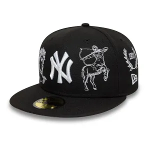 New York Yankees Black Gray Uv / New Era 59Fifty Fitted Cap Save More Now