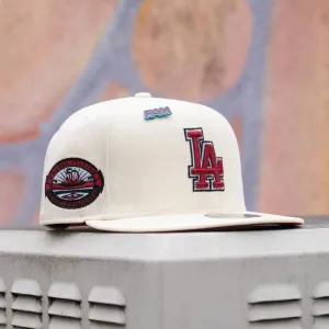 Dont Miss Big Savings Special Occasion Discount New Era 9Fifty Mlb Los Angeles Dodgers 50Th Anniversary Chrome White / Cardinal Uv Snapback Cap