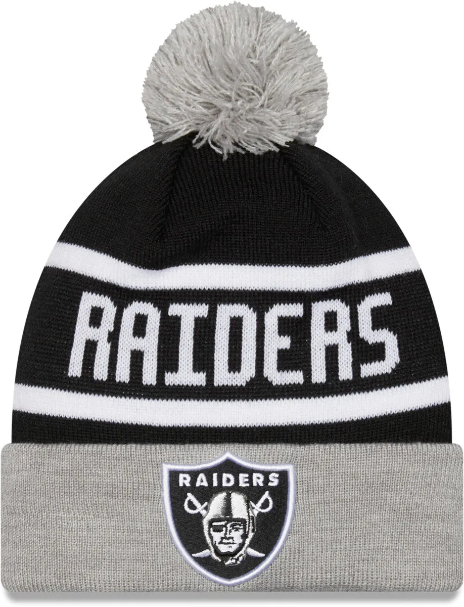 Las Vegas Raiders New Era Jake Cuff Nfl Team Bobble Hat Save Today Only Big Price Drop
