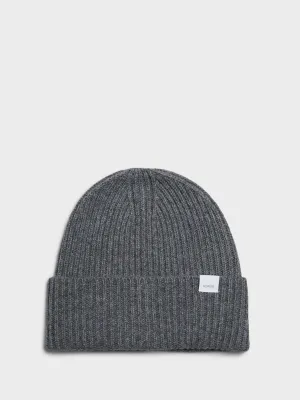 Hot Sale Frenzy Standard Merino Lambswool Beanie In Grey Melange