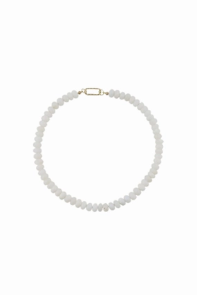 Hart - White Opal Gemstone Necklace With Diamond Oval Clip Flash Offer Today Mega Discount Event