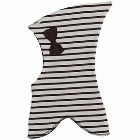 Today Only Hot Sale Racing Kids Balaclava Top Bow Stripe Brown/White