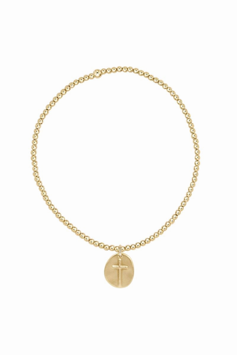 Exclusive Holiday Deal Flash Pick Today Extends Classic Gold 2Mm Bead Bracelet - Inspire Small Gold Charm