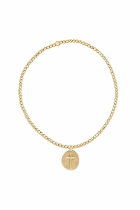 Exclusive Holiday Deal Flash Pick Today Extends Classic Gold 2Mm Bead Bracelet - Inspire Small Gold Charm