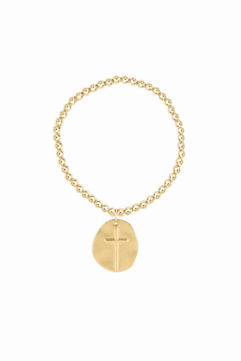 Exclusive Hot Pick Grab Your Hot Pick Extends Classic Gold 4Mm Bead Bracelet - Inspire Gold Charm