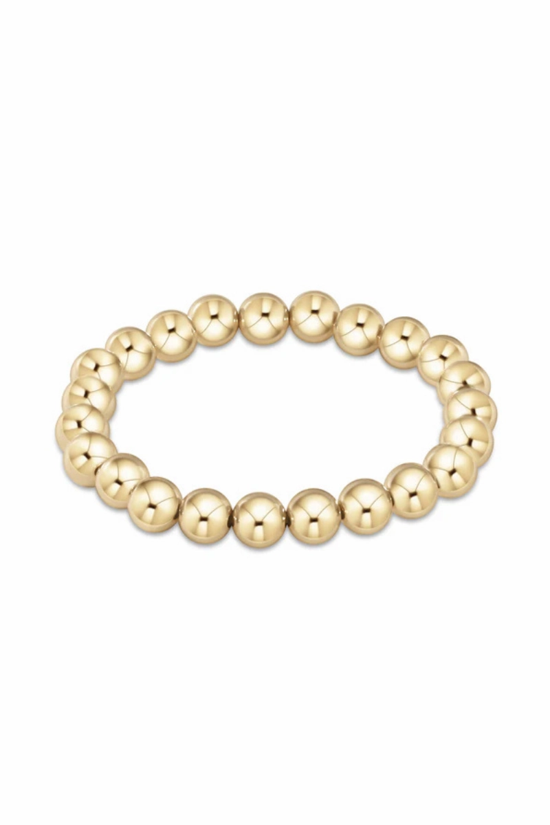 Today Only Savings Best Seller Discount Extends Classic Gold 8Mm Bead Bracelet