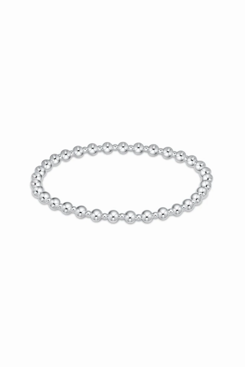 Extends Classic Grateful Pattern 4Mm Bead Bracelet - Sterling Hot Sale Alert