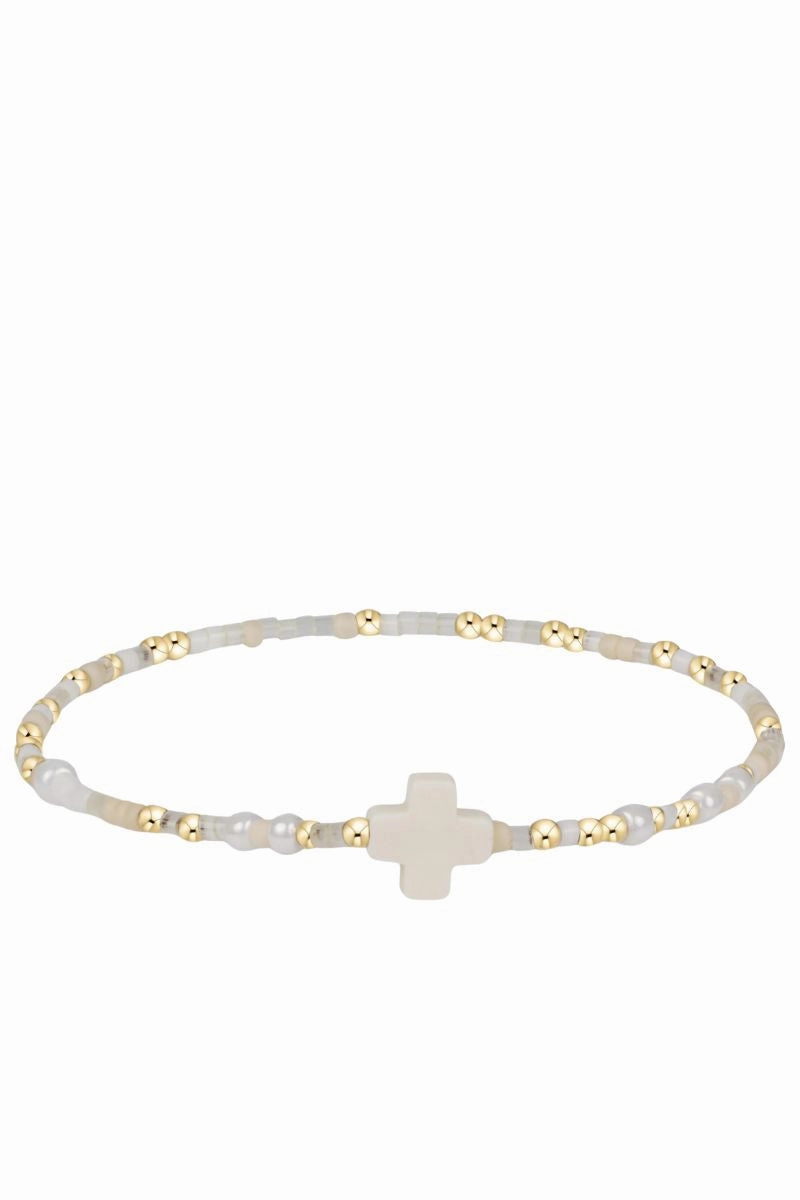 Grab It Before Gone Extends Hope Unwritten Signature Cross Bracelet - Call Me On My Shellphone