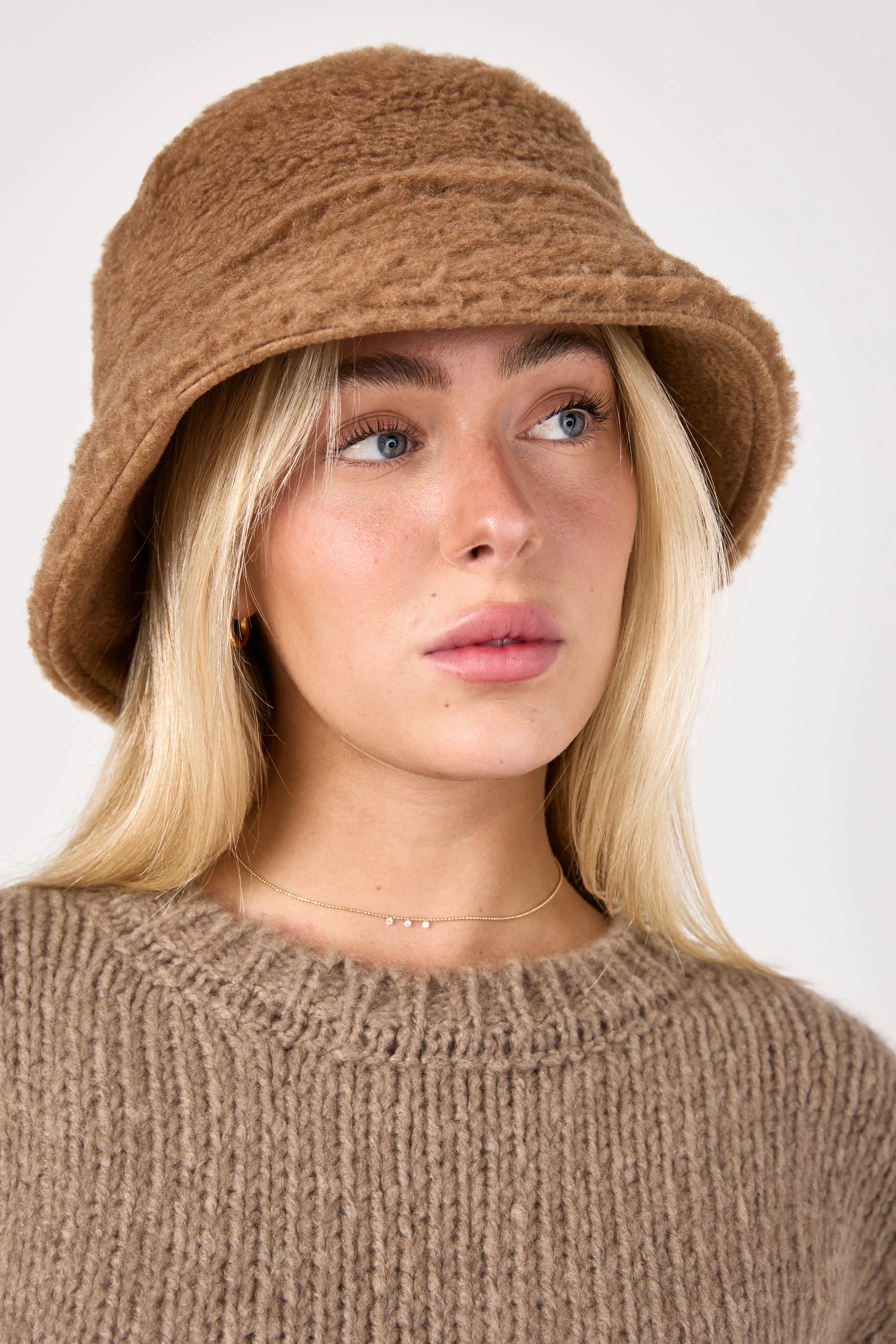 Fiducia Reversible Teddy Hat In Camel Limited Stock Hot Deal Shop & Grab Savings
