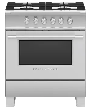 Fisher & Paykel 30" 4 Burner Classic Gas Range - Stainless Steel - OR30SCG4X1