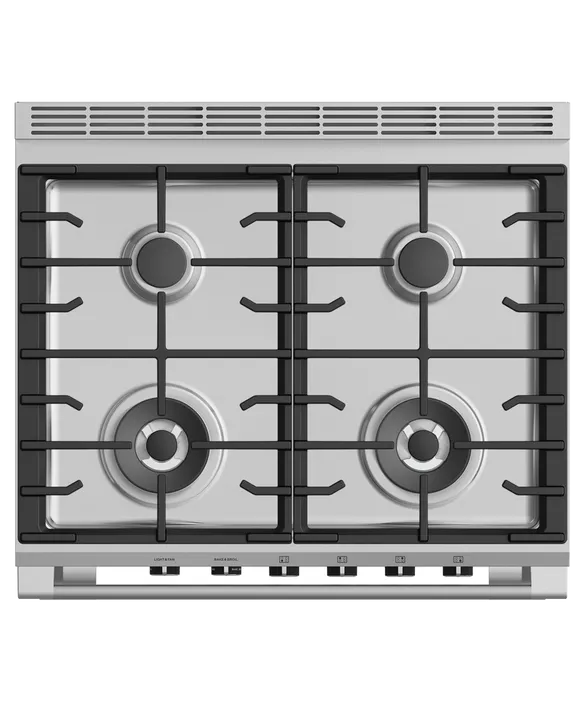 Fisher & Paykel 30" 4 Burner Classic Gas Range - White - OR30SCG4W1