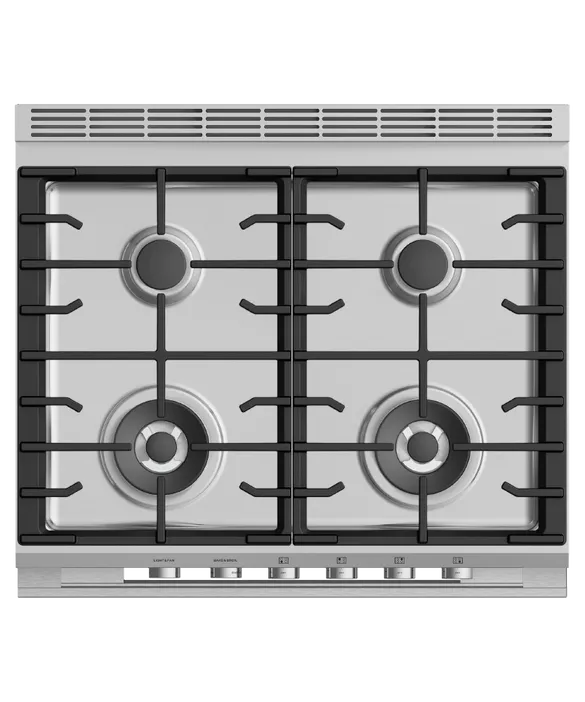 Fisher & Paykel 30" 4 Burner Contemporary Gas Range - Stainless - OR30SDG4X1