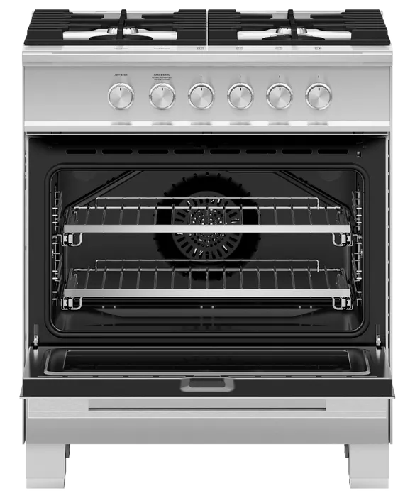 Fisher & Paykel 30" 4 Burner Contemporary Gas Range - Stainless - OR30SDG4X1