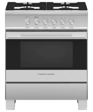 Fisher & Paykel 30" 4 Burner Contemporary Gas Range - Stainless - OR30SDG4X1