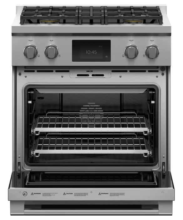 Fisher & Paykel 30" 4 Burner Professional Dual Fuel Range Natural Gas - Stainless - RDV3-304-N