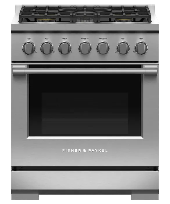 Fisher & Paykel 30" 5 Burner Professional Gas Range LPG - Stainless - RGV3-305-L