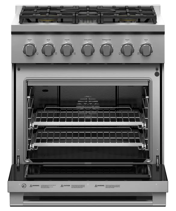 Fisher & Paykel 30" 5 Burner Professional Gas Range Natural Gas - Stainless - RGV3-305-N