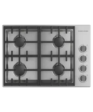 Fisher & Paykel 30" Professional Gas Cooktop With Halo Dials Natural Gas - Stainless - CDV3-304HN