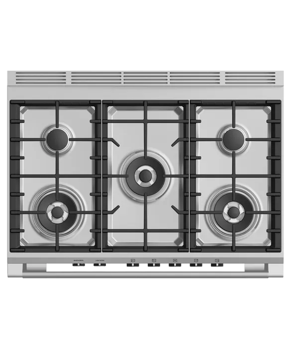 Fisher & Paykel 36" 5 Burner Classic Gas Range - Red - OR36SCG4R1