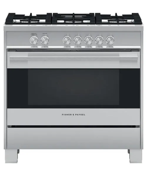 Fisher & Paykel 36" 5 Burner Contemporary Gas Range - Stainless - OR36SDG4X1